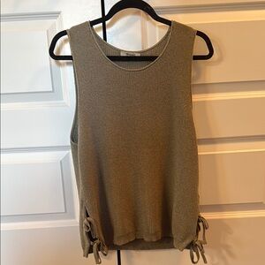Women's Sleeveless Knit Top - Tan